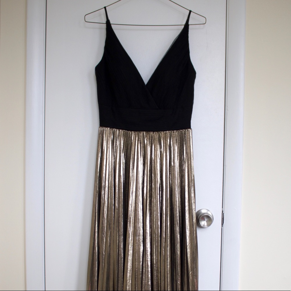 Black & Gold Prom Dress